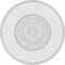 Ekena Millwork Standard Grayson Bullseye Rosette with Beveled Edge, 6"W x 6"H x 1"P ROSP060X060X100GRY03 - alternate 2